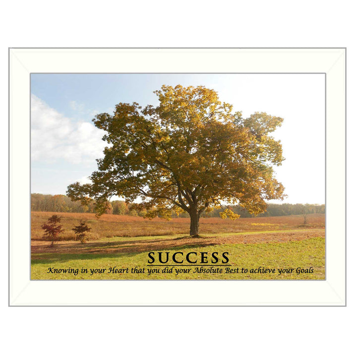 Success 2 White Framed Print Wall Art