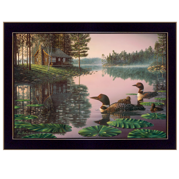 Northern Tranquility 1 Black Framed Print Wall Art