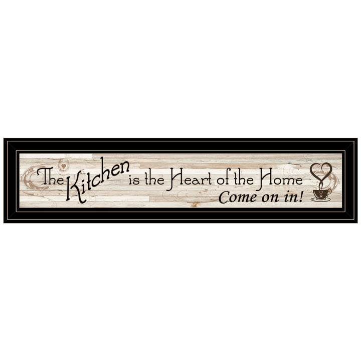 Kitchen Is The Heart of The Home 7 Black Framed Print Kitchen Wall Art