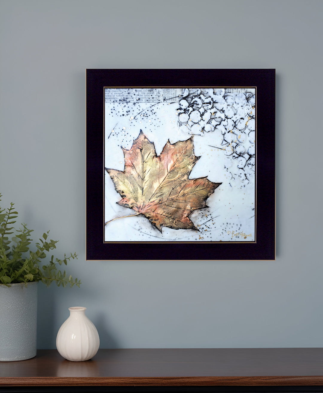 Channeling Fall 1 Black Framed Print Wall Art