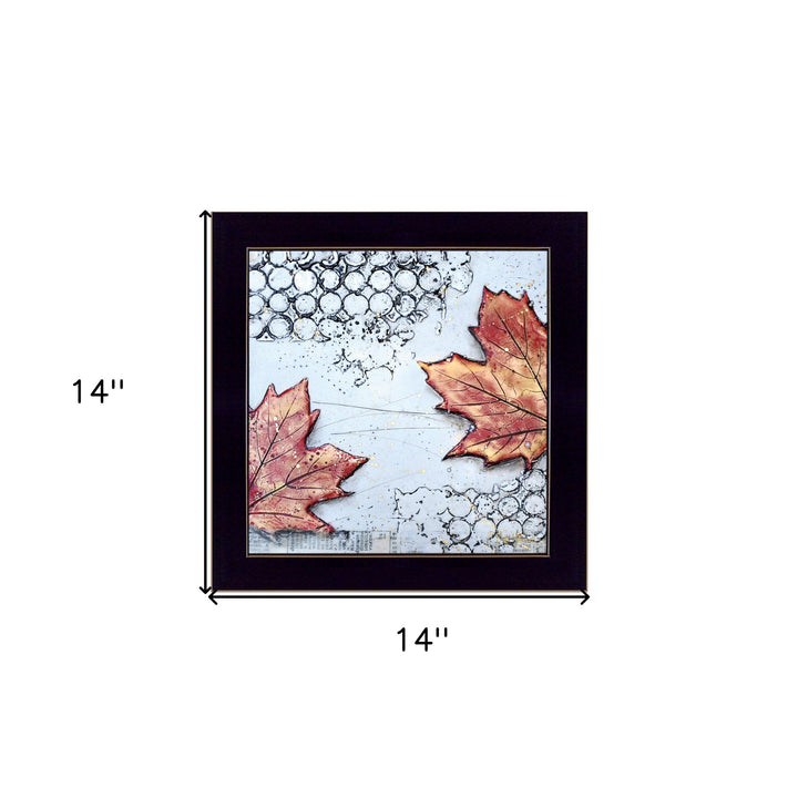 Channeling Fall 3 Black Framed Print Wall Art