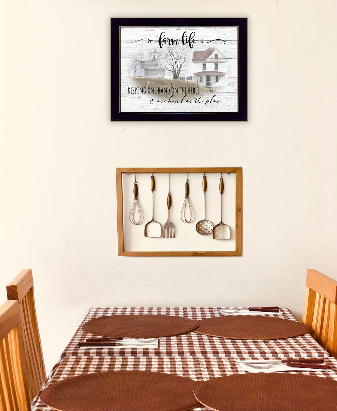 Farm Life 4 Black Framed Print Wall Art