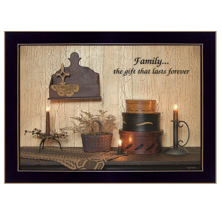 Forever Family 1 Black Framed Print Wall Art