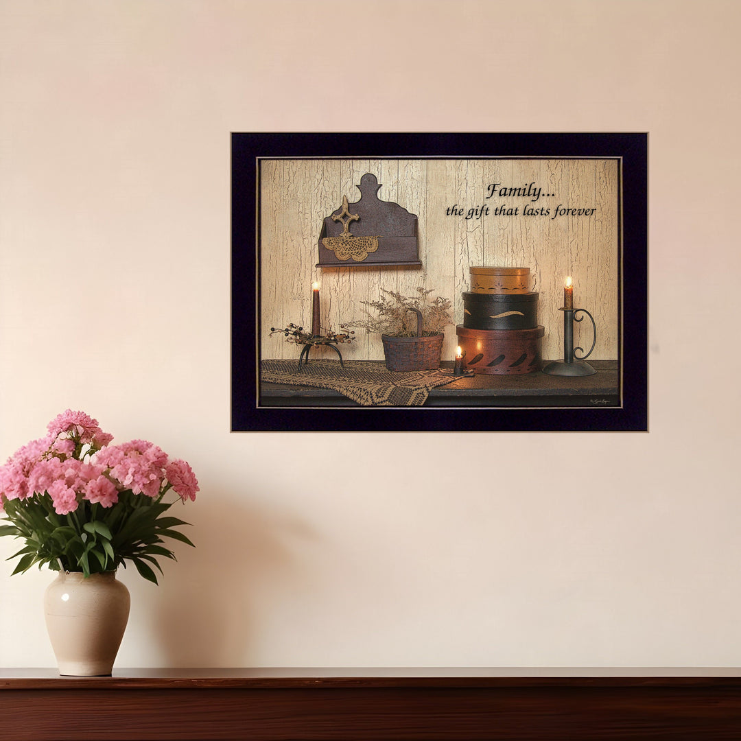 Forever Family 1 Black Framed Print Wall Art