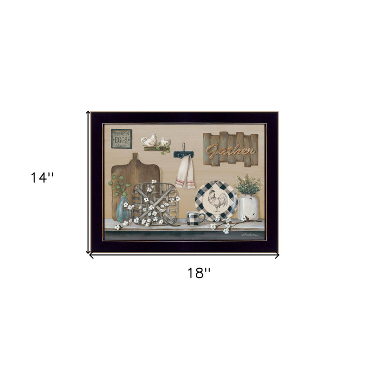 Farmhouse Kitchen Black Framed Print Kitchen Wall Art