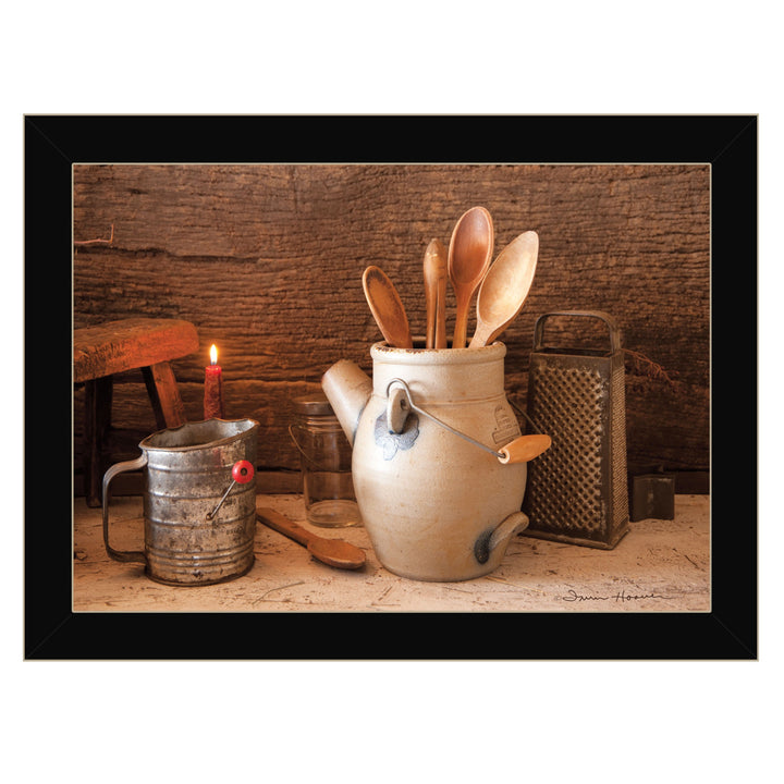 Grandmas Kitchen Tools 1 Black Framed Print Kitchen Wall Art