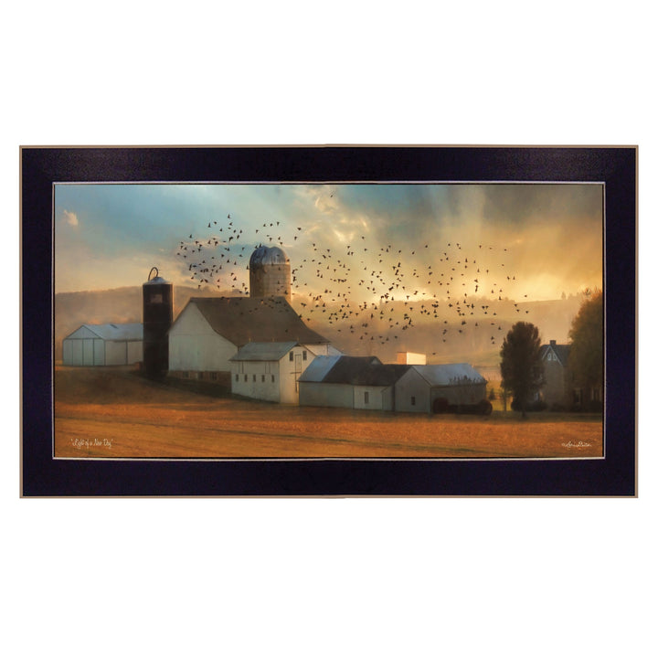 Light of a New Day 1 Black Framed Print Wall Art