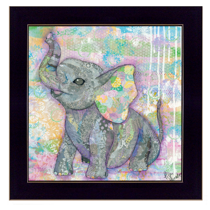 Elephant II 1 Black Framed Print Wall Art