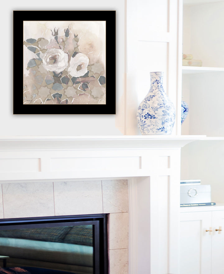 Transitional Blooms I 1 Black Framed Print Wall Art