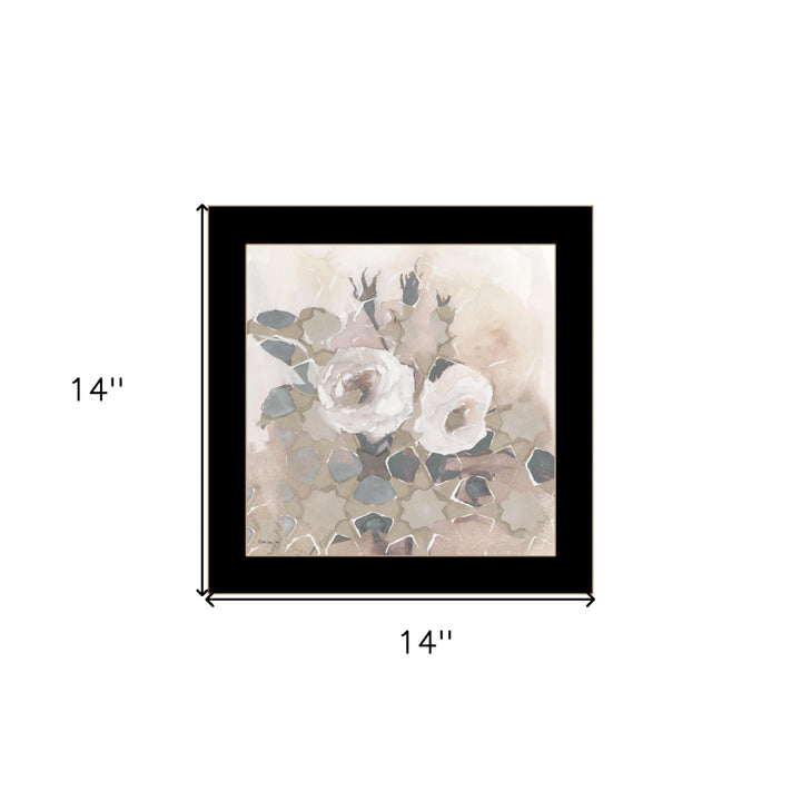 Transitional Blooms I 1 Black Framed Print Wall Art