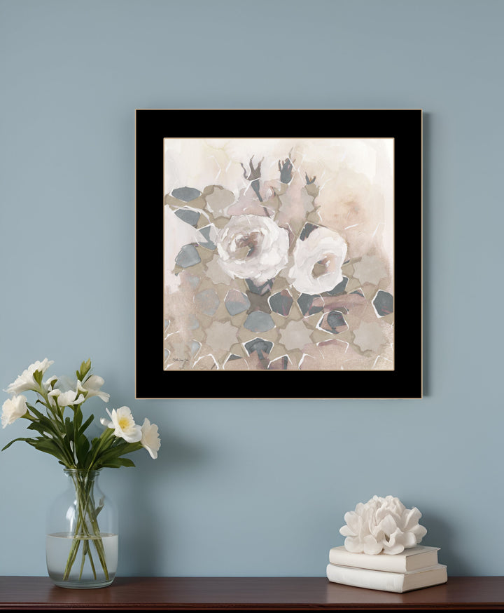 Transitional Blooms I 1 Black Framed Print Wall Art