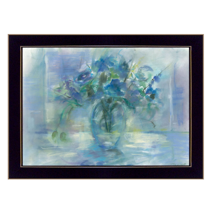 Susies Blue 1 Black Framed Print Wall Art