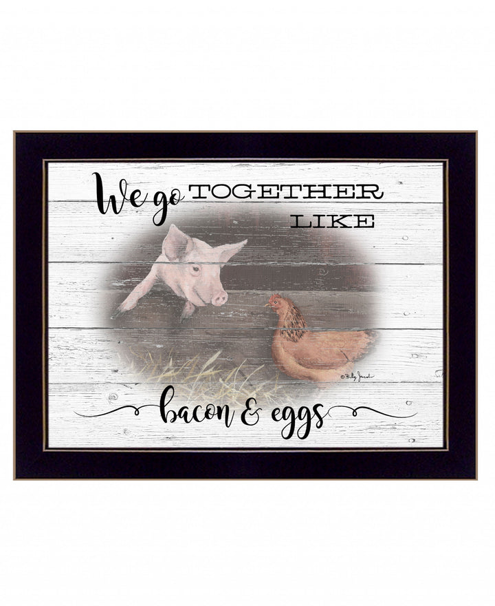 We Go Together 3 Black Framed Print Wall Art