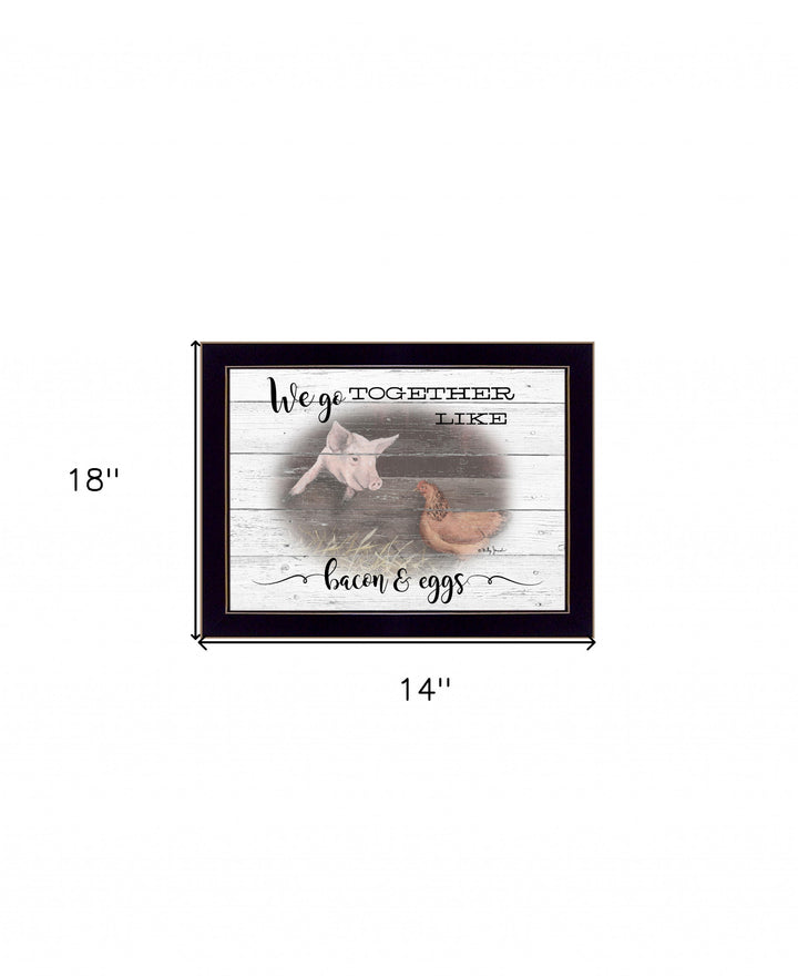 We Go Together 3 Black Framed Print Wall Art