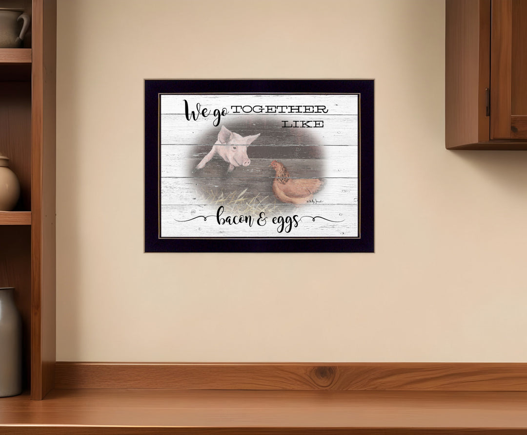 We Go Together 3 Black Framed Print Wall Art