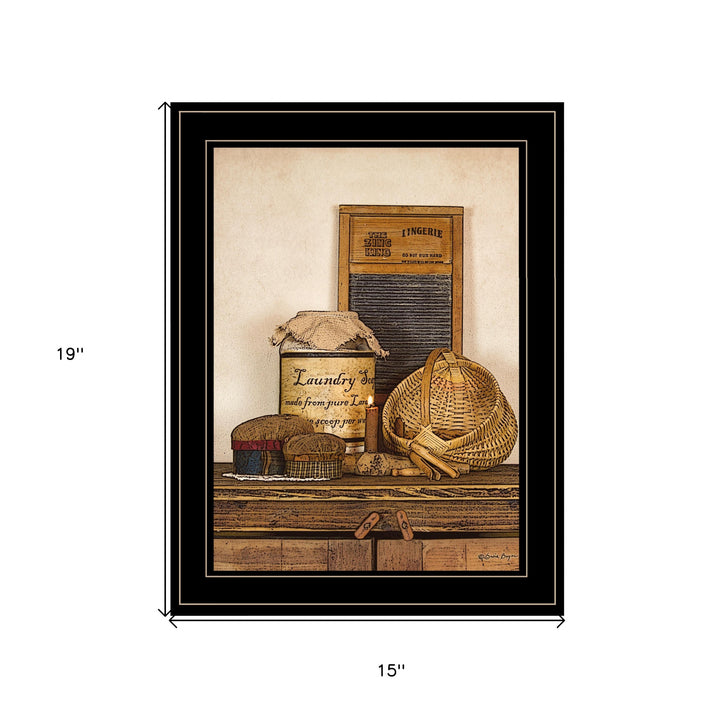 Laundry Soap 2 Black Framed Print Bathroom Wall Art