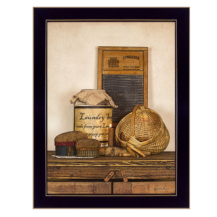 Laundry Soap 3 Black Framed Print Bathroom Wall Art