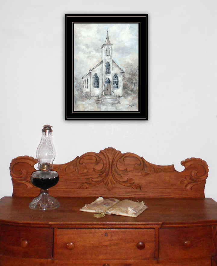 Faith 4 Black Framed Print Wall Art