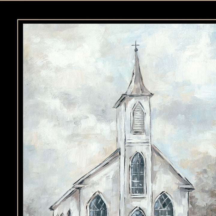 Faith 4 Black Framed Print Wall Art