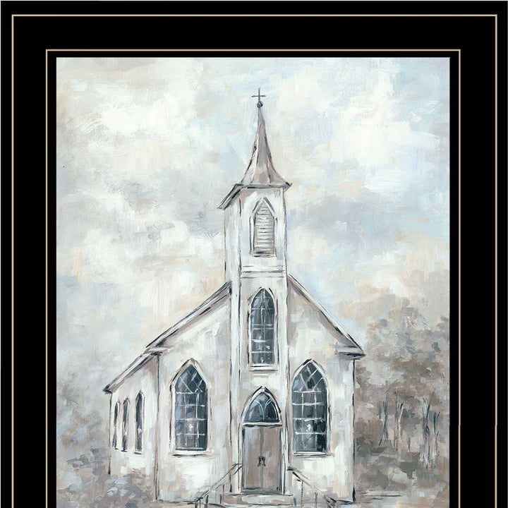 Faith 4 Black Framed Print Wall Art