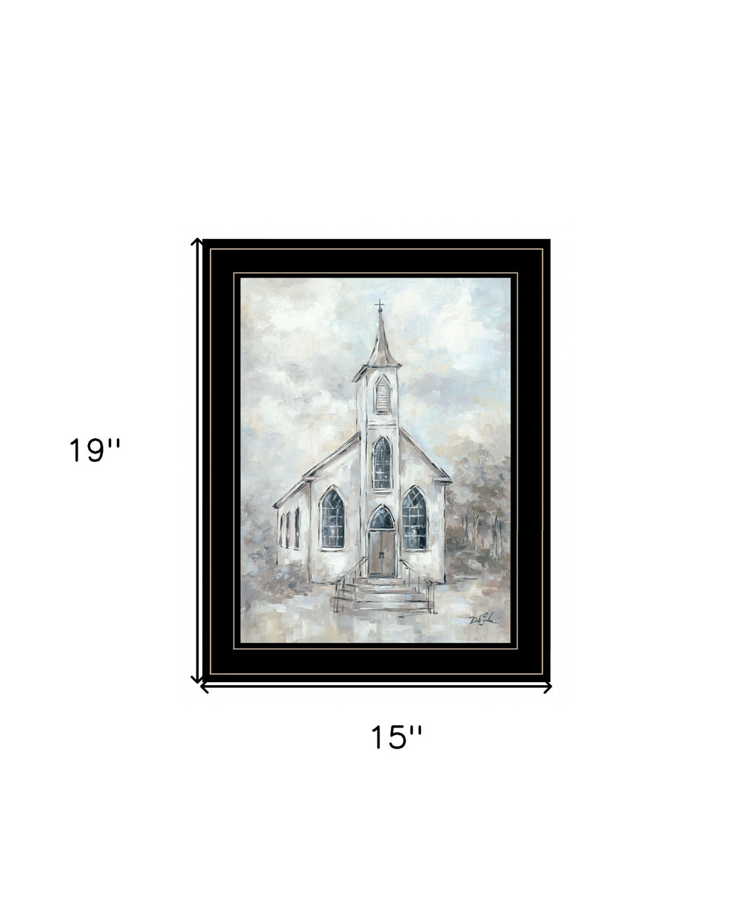 Faith 4 Black Framed Print Wall Art