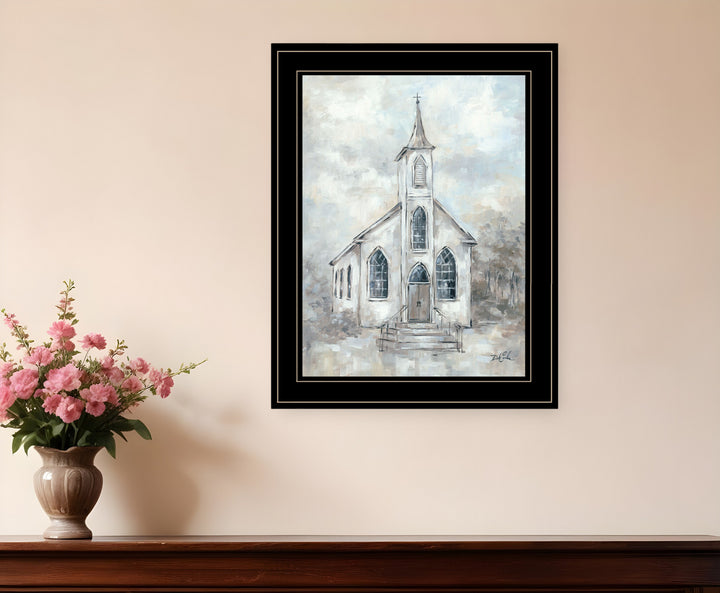 Faith 4 Black Framed Print Wall Art