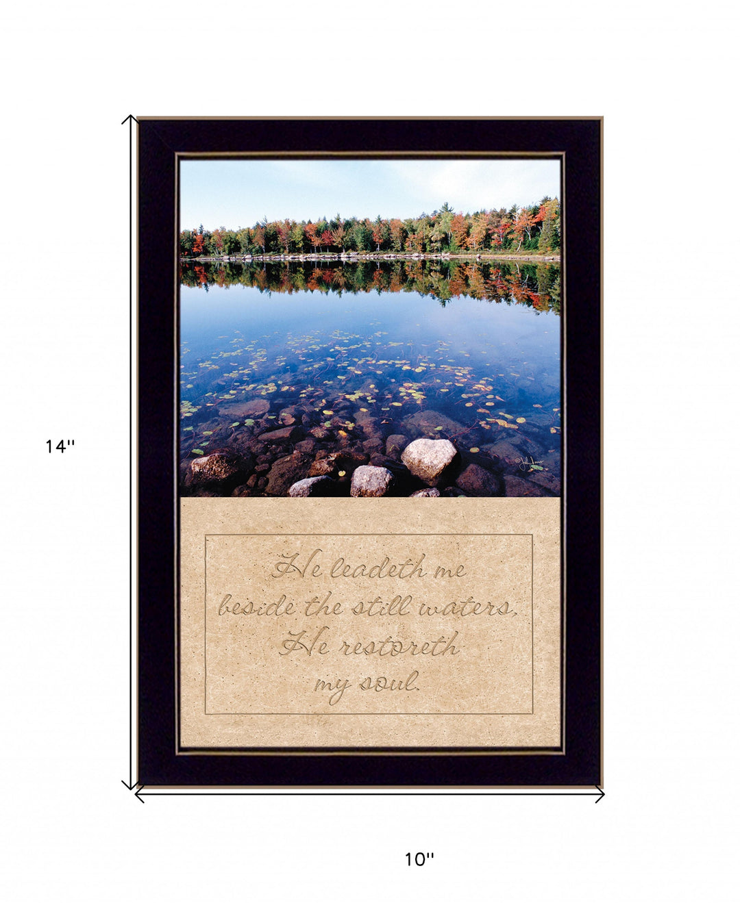 Still Waters Black Framed Print Wall Art