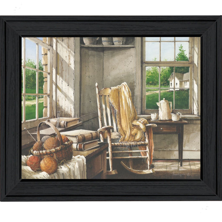 Corner Comforts Black Framed Print Wall Art