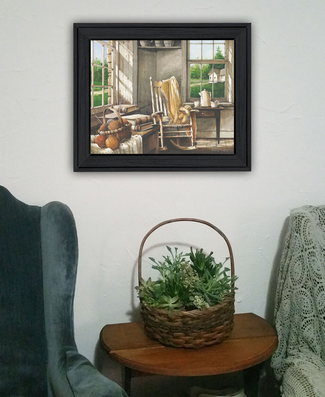 Corner Comforts Black Framed Print Wall Art