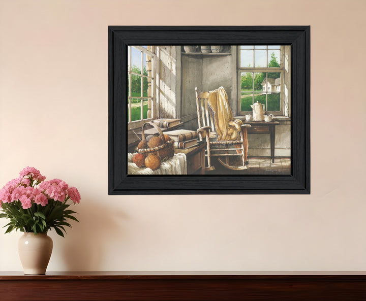 Corner Comforts Black Framed Print Wall Art