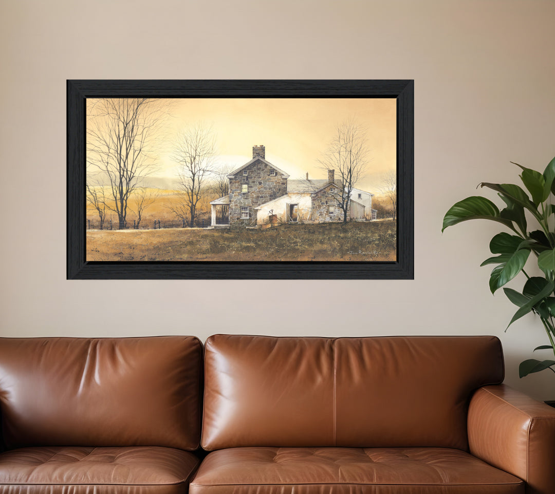 Rising Early 1 Black Framed Print Wall Art