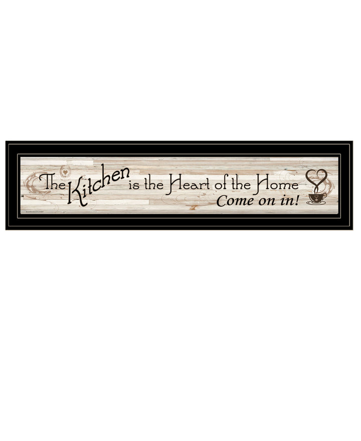 Kitchen is the Heart of the Home 14 Black Framed Print Kitchen Wall Art