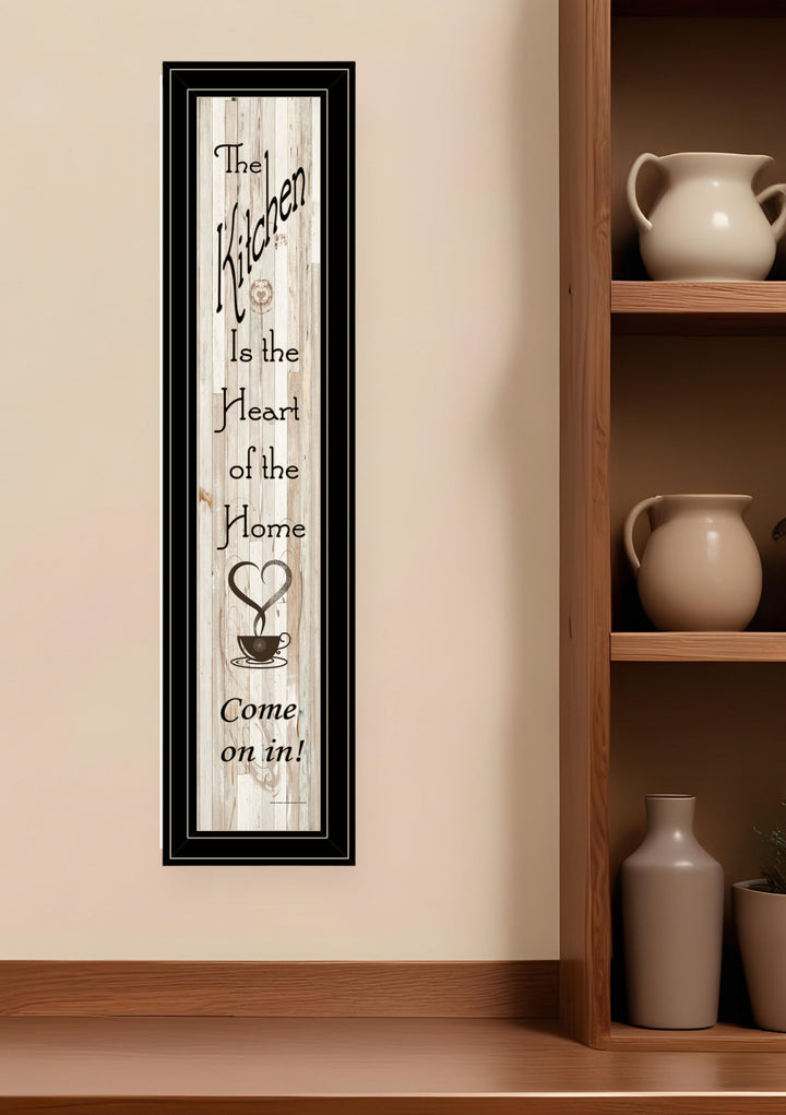 Kitchen is the Heart of the Home 17 Black Framed Print Kitchen Wall Art