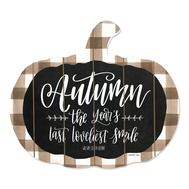 Autumn The Years Last Loveliest Smile Pumpkin Shape Wall Art