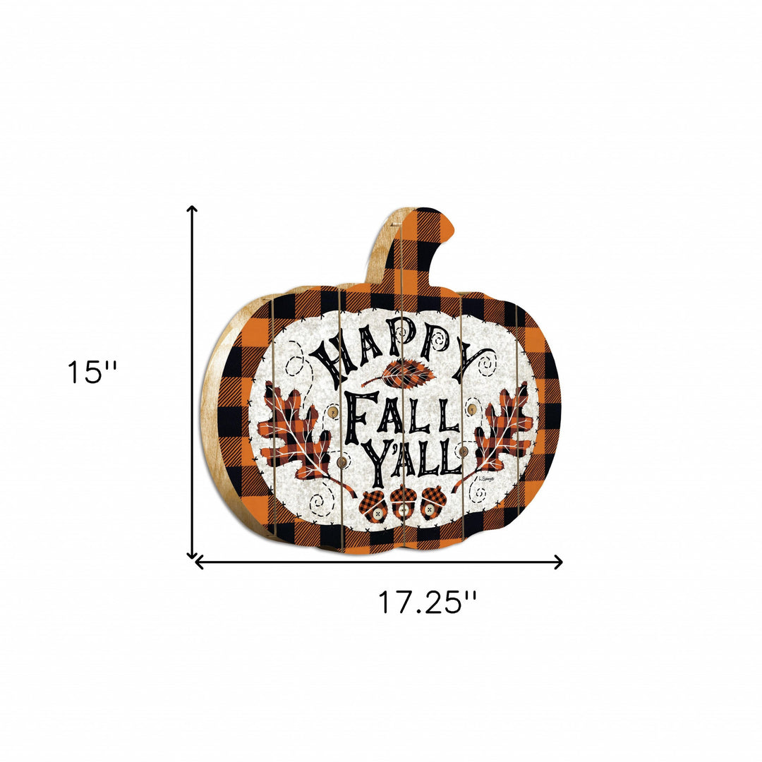 Happy Fall YAll Unframed Print Wall Art