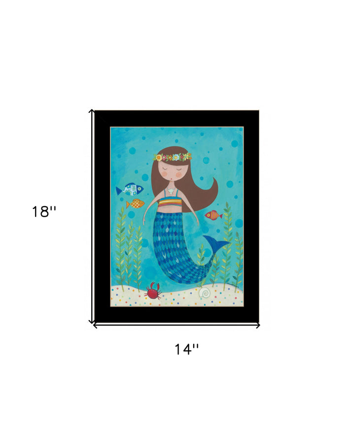 Under the Sea 5 Black Framed Print Wall Art