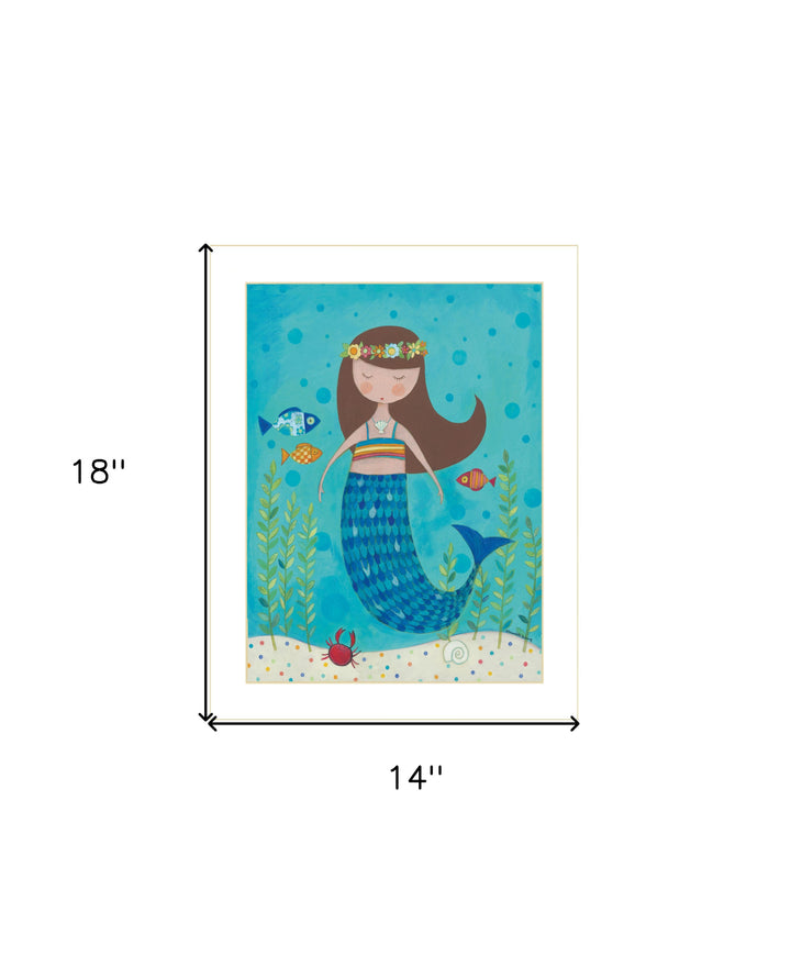 Under the Sea 6 White Framed Print Wall Art