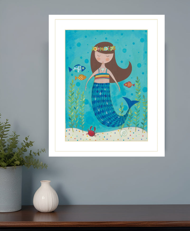 Under the Sea 6 White Framed Print Wall Art