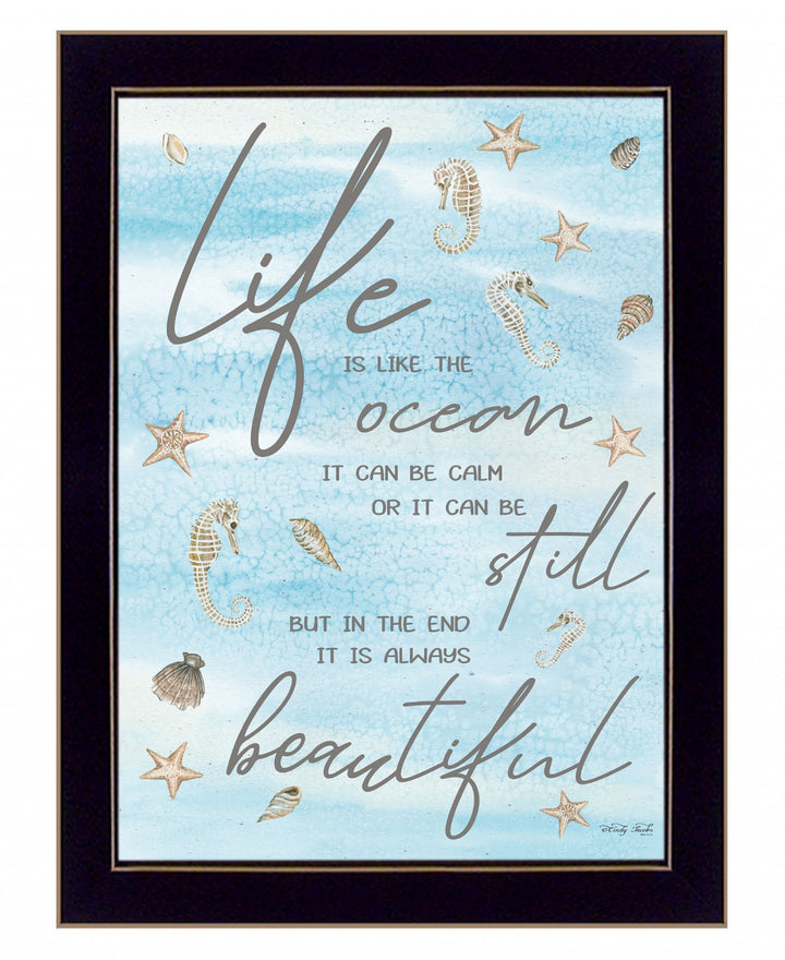 Life is Like 1 Black Framed Print Wall Art