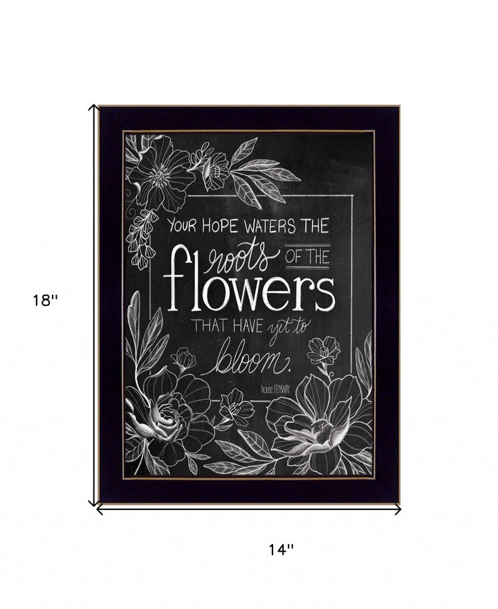 Yet to Bloom 2 Black Framed Print Wall Art