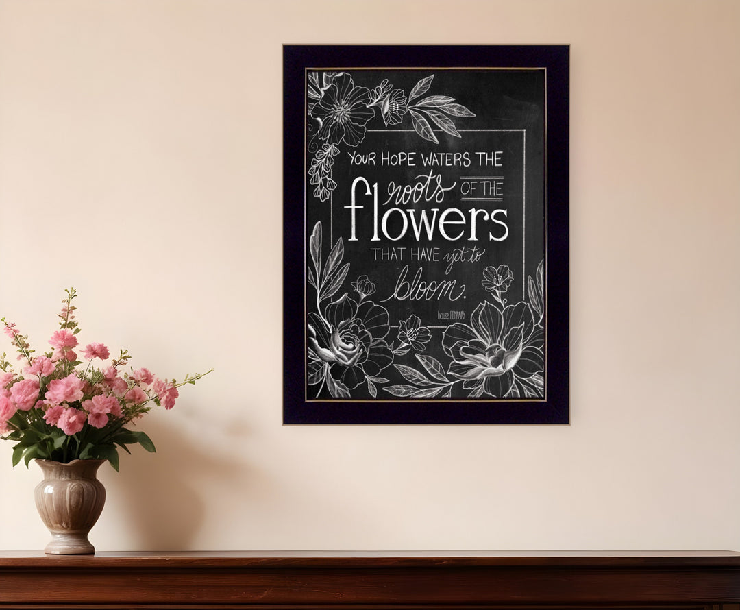 Yet to Bloom 2 Black Framed Print Wall Art