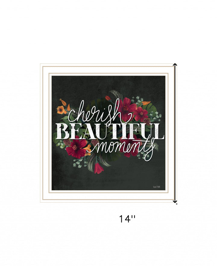 Cherish the Moments 2 White Framed Print Wall Art