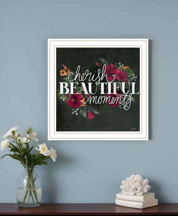 Cherish the Moments 2 White Framed Print Wall Art