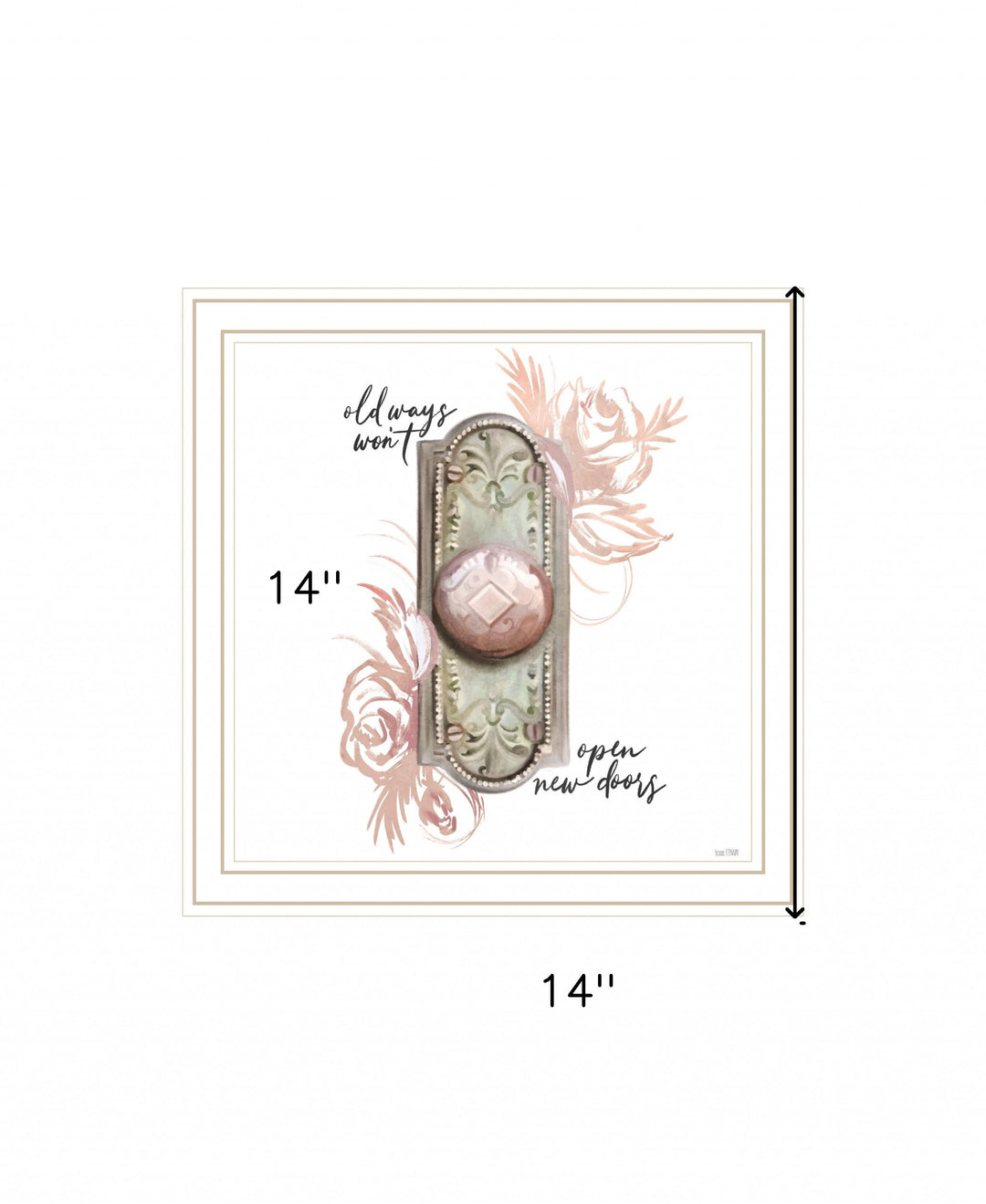 Old Ways in Blush 2 White Framed Print Wall Art