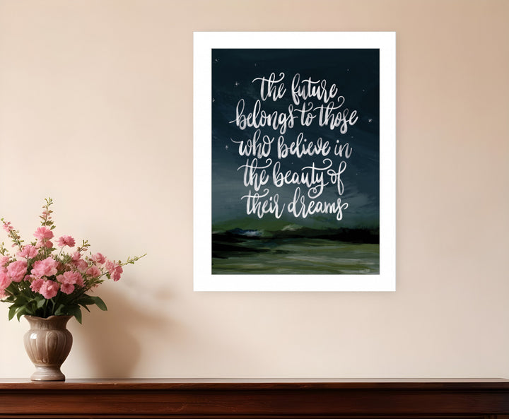 Beauty of Your Dreams 1 White Framed Print Wall Art