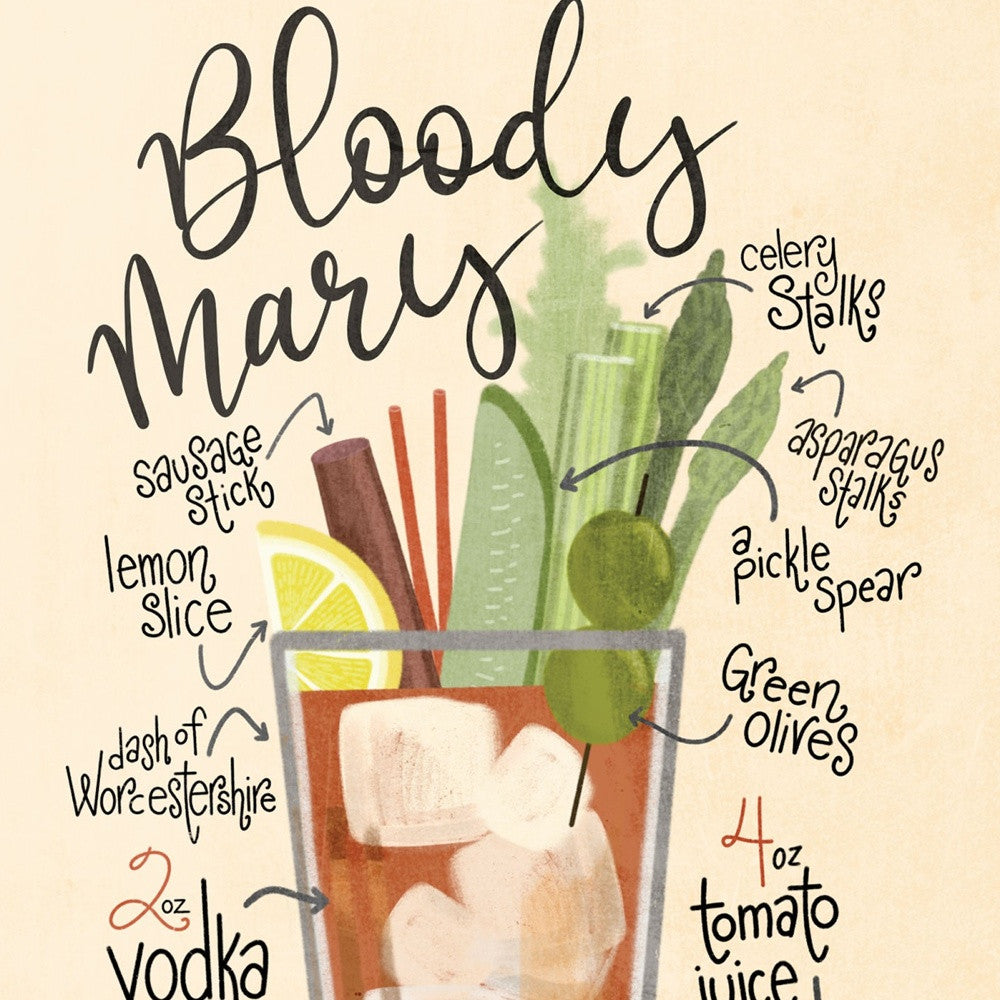 Bloody Mary 1 Black Framed Print Wall Art