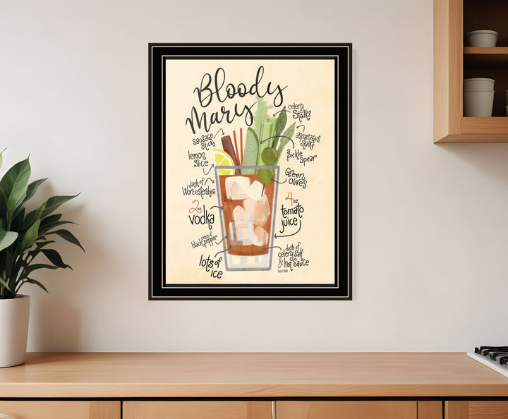 Bloody Mary 1 Black Framed Print Wall Art