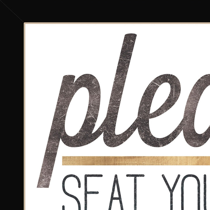 Please Seat Yourself 2 White Framed Print Wall Art