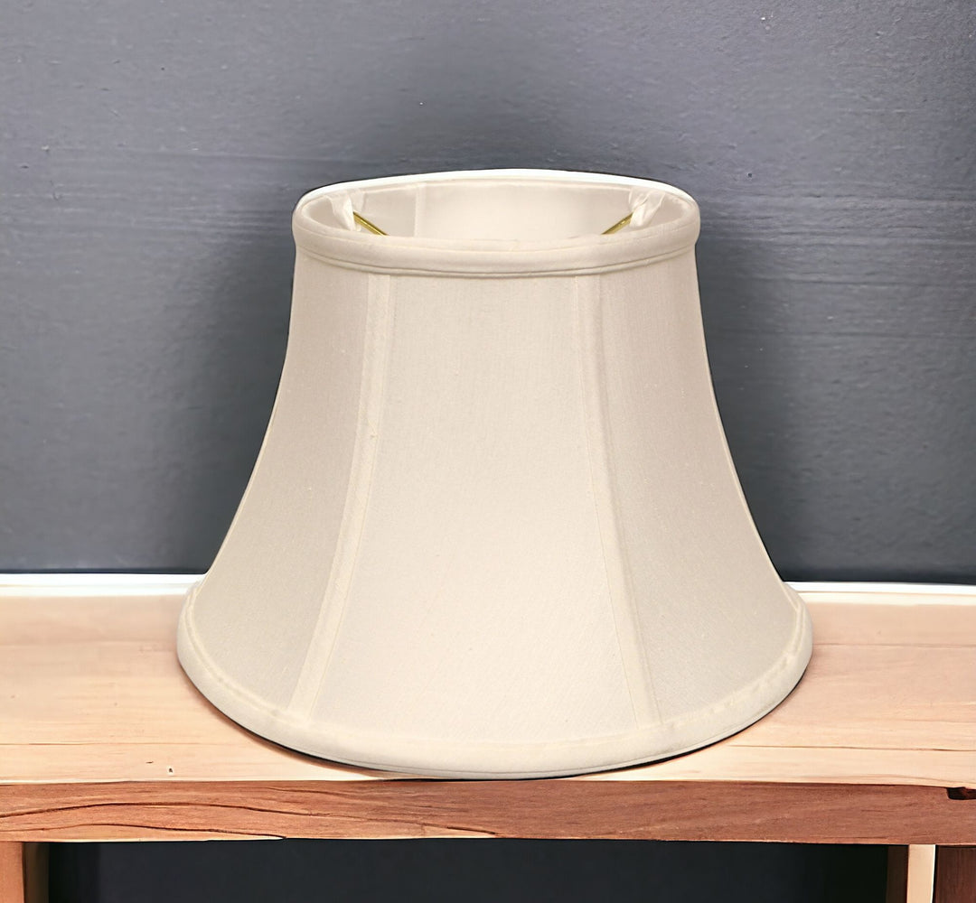 12" White Drum Monay Shantung Lampshade