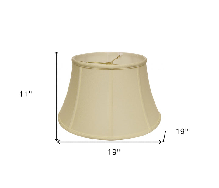 19" Ivory Drum No Slub Lampshade